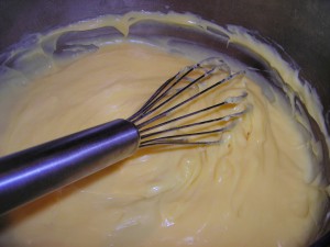 Pastry cream preparation