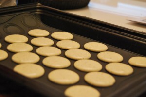 Nice round shells to put into the oven